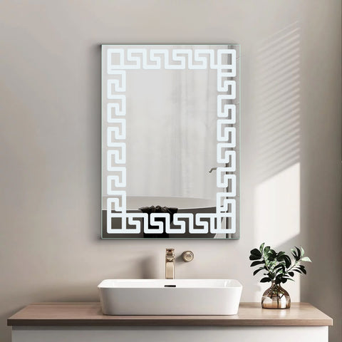 Zigzag - Frameless Frosted Mirror