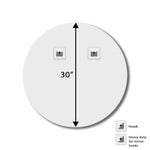 Sun Disc Duo Edged - LED Bathroom Mirror - Warm White Light - Round