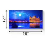 Night View Golden Temple, Shri Harmandir Sahib Glass Wall Painting