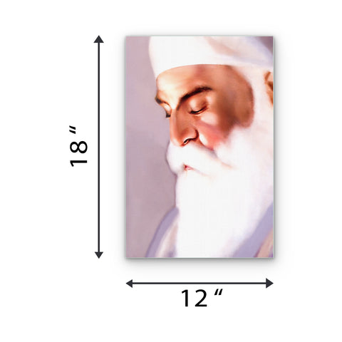 Sri Guru Nanak Dev Ji Glass Wall Painting