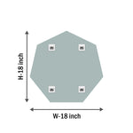 Octagonal Bevelled Mirror Frameless