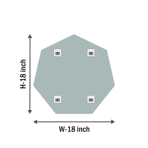 Octagonal Bevelled Mirror Frameless