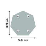 Octagonal Bevelled Mirror Frameless