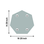 Octagonal Bevelled Mirror Frameless