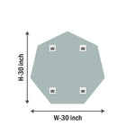 Octagonal Bevelled Mirror Frameless