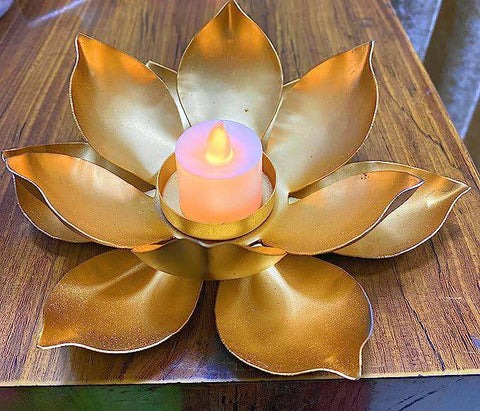 Beautiful Lotus Tea light Holder ( Set of 4)