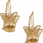 Beautiful Butterfly hanging tea light holder (Set of 4)