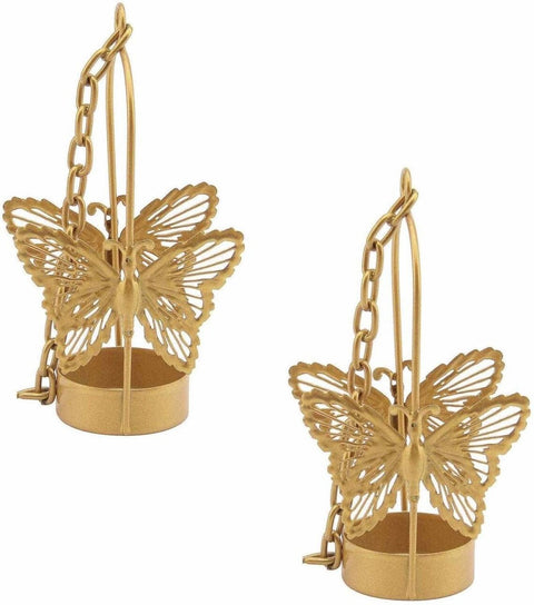 Beautiful Butterfly hanging tea light holder (Set of 4)