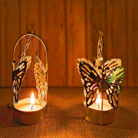 Beautiful Butterfly hanging tea light holder (Set of 4)