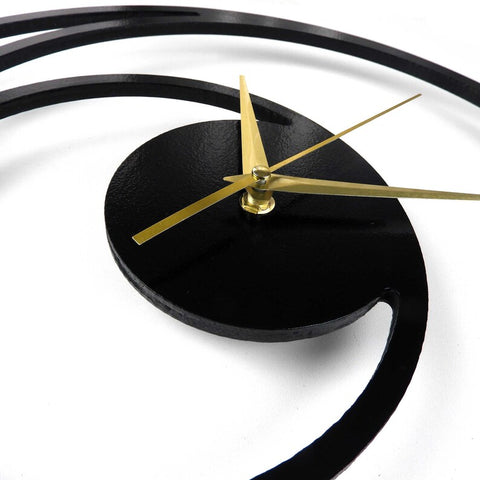 Matte Black Benn Circle Analog Clock