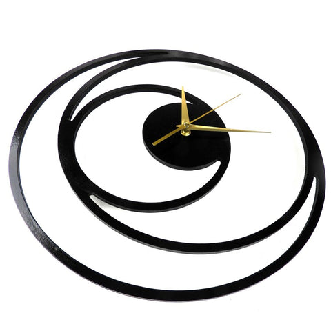 Matte Black Benn Circle Analog Clock