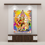 Frameless Beautiful Wall Painting for Home: Maa Durga