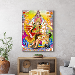 Frameless Beautiful Wall Painting for Home: Maa Durga