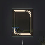 Flora edge Glow - Rectangular LED Mirror for Bathroom -Dual-Color