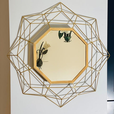 Decorative Mirror - Golden Octagonal