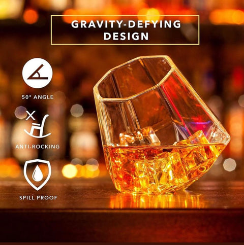 Roly Poly Rocking Whiskey Glasses - Set of 2