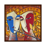Beautiful Radha Krishna Exotic Glass Wall Paintings