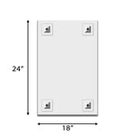 Rectangular Curvy Beveled Mirror Frameless