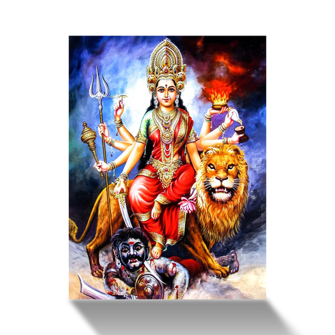 Frameless Beautiful Wall Painting for Home: Durga Mata