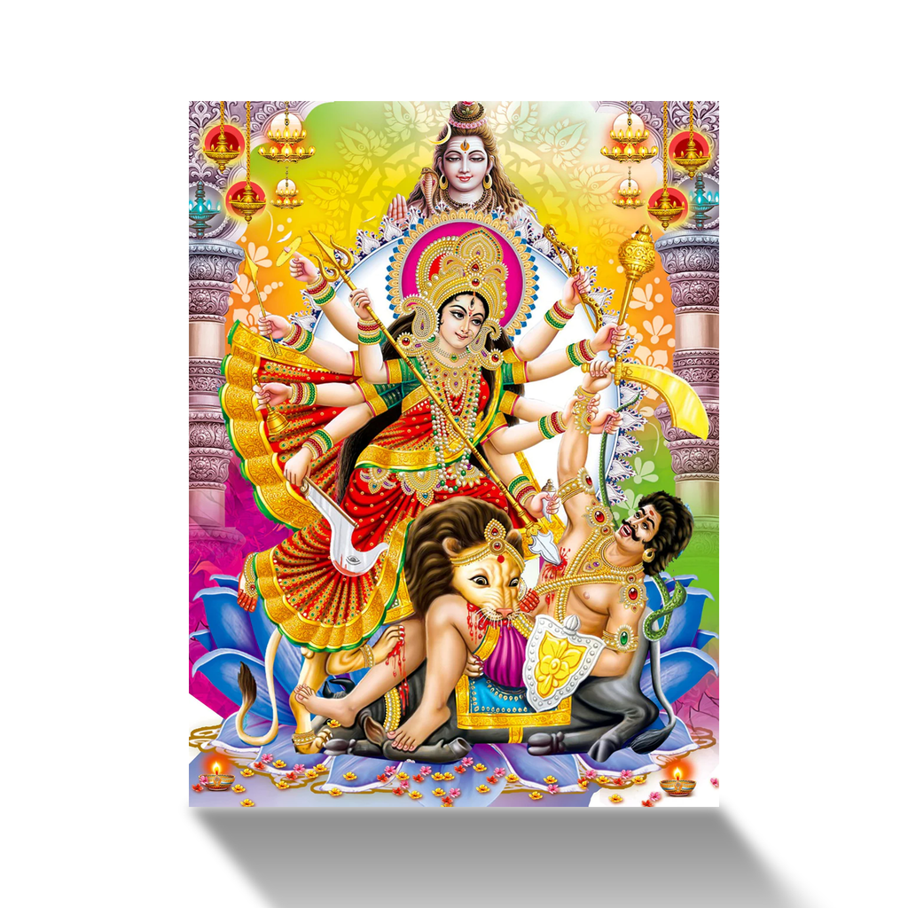 Frameless Beautiful Wall Painting for Home: Maa Durga