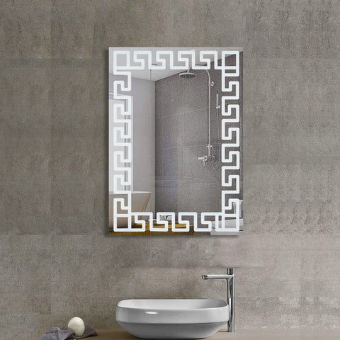 Zigzag - Frameless Frosted Mirror