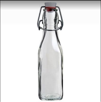 Bormioli Glass Bottles with Swing Top - Set of 2