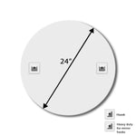 Frameless Round Beveled Mirror for Bathroom Wall, Wall Mount Mirror, Washbasin Mirror, Mirror for Bedroom