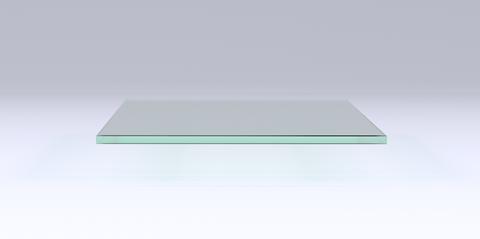 Rectangular Clear Toughened Glass Coffee table Top