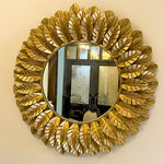 Decorative Mirror - Golden Sunflower Floret