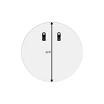 Trio Edged Glow - LED Round Bathroom Mirror - Dual color