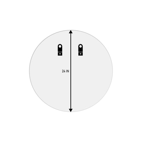 Trio Edged Glow - LED Round Bathroom Mirror - Dual color