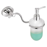 GLASS SOAP DISPENSER, brass fittings (chrome finish)- FA-8GSD