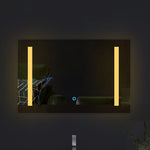Sunlit Line LED Bathroom Mirror | Rectangular Design with Warm White Glow