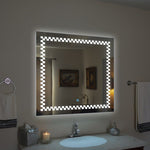 Endless Connect Moon Cube Zigzag - LED Mirror for Bathroom - Natural White Light - Square