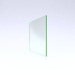 Square Clear Toughened Glass Coffee table Top