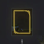 Flora edge Glow - Rectangular LED Mirror for Bathroom -Dual-Color