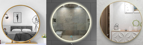 Best Place for Round Wall Mirrors!