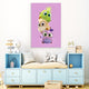 Frameless Beautiful Glass Wall Painting for Home: 3 Cute Chirpy Birds
