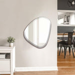 Frameless Blob Oval Beveled Mirror for Bathroom, Bedroom, Living Room