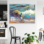 Abstract Frameless Beautiful Wall Painting for Home: Seaside Strolling