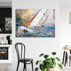 Abstract Wall Painting for Home: Modern Stormy Sea Waves Paintings