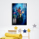 Frameless Beautiful Glass Wall Painting for Home: Aquaman Sea Blues