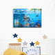 Frameless Beautiful Glass Wall Painting for Home: Aquarium Mural Design