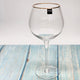 Ribbed gold rim Gin glass Set of 6Pcs White box