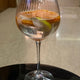 Ribbed gold rim Gin glass Set of 6Pcs White box