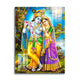 Beautiful Glass Wall Painting for Home: Radha Krishan Magical Flute Painting