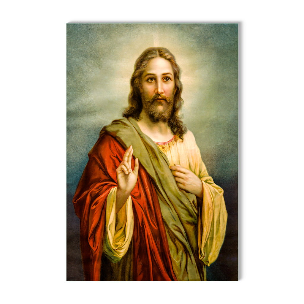 Beautiful Jesus Christ Wall Painting on Glass – Flair Glass