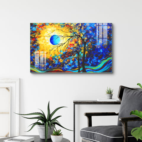 Beautiful Moon Blossom Art Wall Painting for Home