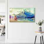 Digital Art Wall Painting for Home: Beautiful Mountain Art