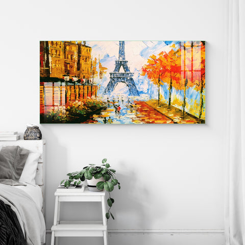 Digital Art Wall Painting for Home: Beautiful Eiffel Tower Art